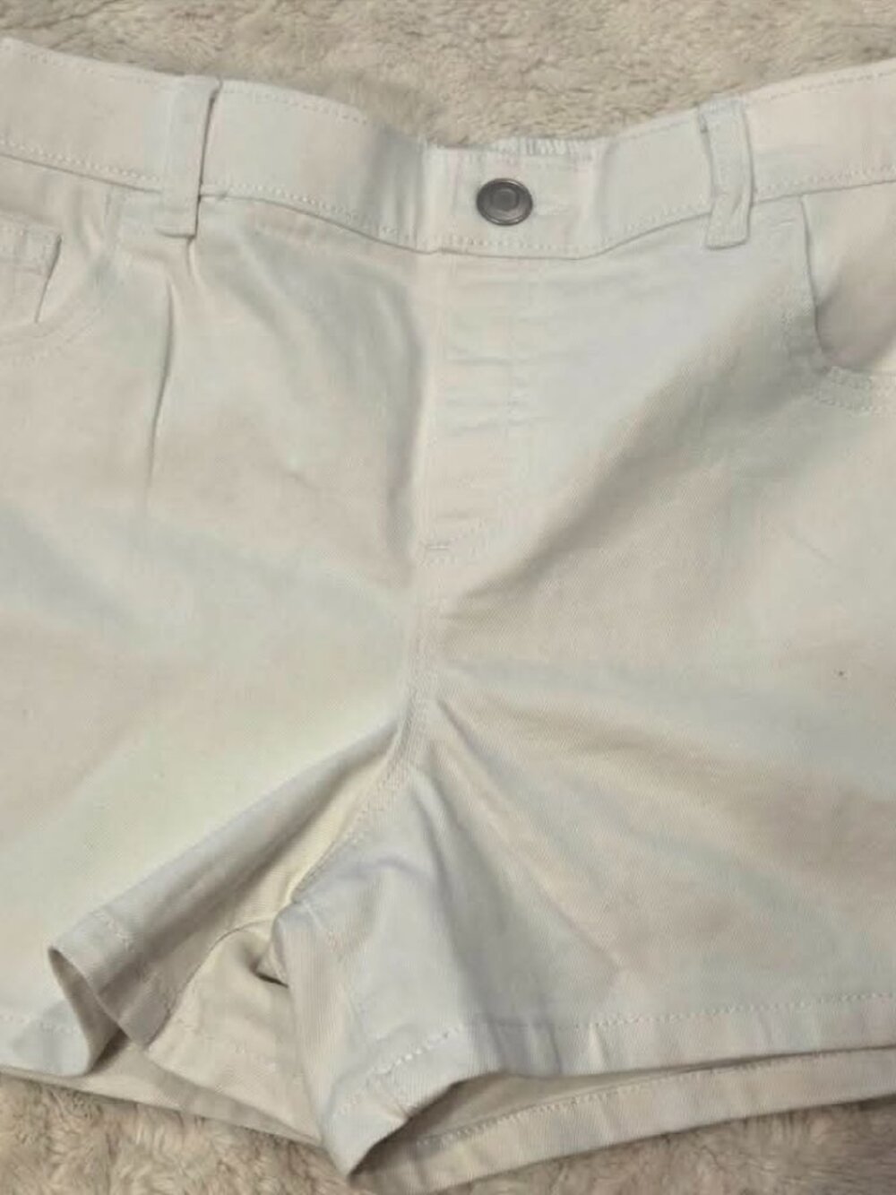 Wonder Nation Girl's White Shorts Size 14-16 NWOT